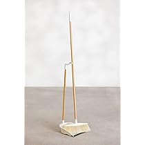 Scopa E Paletta In Bambù Jalei - Set Pulizia Pavimenti Con Paletta Pieghevole - Design Compatto Per Casa