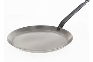 De Buyer - Poêle à crêpes en acier CARBONE PLUS - Diamètre 30 cm -, Gris
