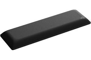 GLORIOUS PC GAMING RACE Glorious Gaming - Poggiapolsi Imbottito per Tastiere (65% - 75%) - Spessore 25 mm, bordi cuciti, superficie liscia in tessuto, base antiscivolo, compattezza media, dimensioni 300 x 100 x 25 mm - Nero