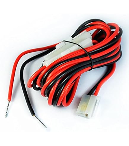 Cavo Alimentazione Per Autoradio 1m Con Fusibile - Compatibile Yaesu FT-857D, FT-897D, ICOM IC-725A, IC-706, IC-78, IC-7400