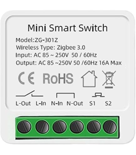 Module Interrupteur Volet Roulant Intelligent EMOS GoSmart ZigBee - Contrôle Par Appli Ou Voix (Alexa, Google) - Pour Double Interrupteur