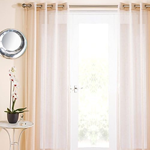 Marrakesh Curtain Single Panel Size: 137cm W x 137cm L, Colour: Cream