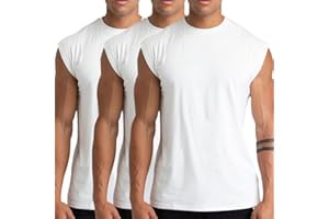 Holure Lot de 3 maillots de corps pour homme avec col rond