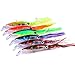 Produktbild TOOGOO 14cm / 5,5 Zoll Tintenfisch Rock Trolling Koeder Spannvorrichtung Angeln Koeder Ausruestung Haken Thunfisch Faecherfisch 6 Farben