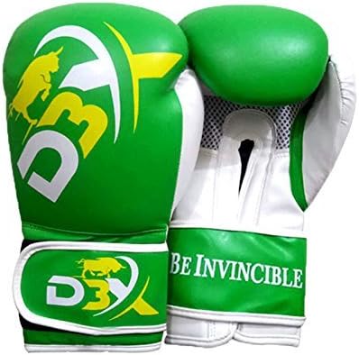 D3X Force Boxing Gloves Training Sparring Punching Glove Cow Hide Leather kickboxing Bag Mitts (10oz)