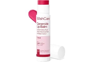WishCare Tinted Lip Balm SPF 50 PA++++ | Brightening Lip Balm for Dark Lips | In-Vivo Tested | Kojic Acid & Niacinamide 