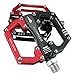 Produktbild Dough.Q Mountainbike/MTB/Flat Pedale Mit Hochwertigen Industrie-Kugellagern Und Top Grip, Trekking, Für MTB, Trekkingrad, Stadtrad, Rennrad Stadtrad Usw, Rot(1 Paar)
