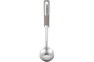 Laura Ashley 30cm Louche Inox - Louche Soupe d'une Capacité de 6oz Avec Poignée Soft Touch Pour un Service Sans Effort - Ustensile de Cuisine Ergonomique, Résistant à la Chaleur et Stylé