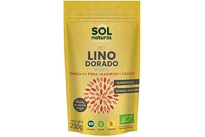 SOLNATURAL Semillas De Lino Dorado MOLIDO Bio, 250 g