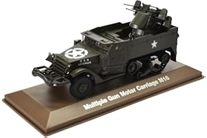 IXO/ALTAYA/ATLAS Demi-chaîne US M16 Flak Échelle 1:43 Die-Cast Modèle prêt à l'emploi dans vitrine Véhicule Militaire pour Enfants Garçons