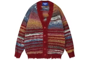 Aelfric Eden Kardigan damski kardigan, listwa guzikowa, gruba, dzianina, kardigan z długim rękawem, z otwartym przodem, na jesień, zimę, Boże Narodzenie