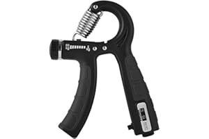 ‎JOOFANG Joofang Handtrainer Fingertrainer mit Zählfunktion Hand Unterarm Trainingsgerät Grip Griffkraft Trainer für Fitness Krafttraining Fingerdehner für Fitness Krafttraining Therapie Black