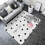 KFEKDT Nordique Simple Tapis d'enfants de Bande Dessinée Animal Bébé Game Pad Épais Salon Chambre Chambre d'enfants Tapis Environnemental A1 100x160 cm