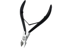 SENBACH Cuticle Trimmer, Cuticle Remover Cuticle Nipper Professional Stainless Steel Cuticle Cutter Clipper Durable Pedicure Manicure Tools for Fingernails and Toenails (Black)