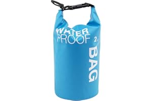 UNCLE PAUL Boat Dry Bags - Blue 2L Waterproof Bag For Drifting Boating Kayaking Fishing Rafting Swimming Camping Canoeing Surfing 2 Litres