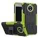 Produktbild Moto G5s Hülle, SsHhUu Premium Rugged Stoßdämpfung & Staubabweisend Kompletter Schutz Hybrid-Koffer mit Ständer Telefon Kasten für Motorola Moto G5s (5.2") Grün