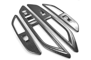 Ethmuntha per Peugeot 3008 5008 GT 2017-2021 LHD Pannello interruttore finestra auto 4 pezzi