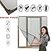 Produktbild LIBWX Justierbares Moskitonetz für Fenster, Fenster-Maschennetz, DIY einfacher unsichtbarer Magnetschirm, Mückenstiche vermeidend (Brown Frame + PP Grey Net),50x90cm