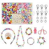 Bester Wert - Diese Perlen zum Auffädeln können Kindern helfen, die Hand-Augen-Koordinationsfähigkeit zu verbessern, die Hand-Augen-Koordination und die Vorstellungskraft zu entwickeln und alle Arten von Halsketten, Armbändern, Haarbändern usw. Zu erschaffen