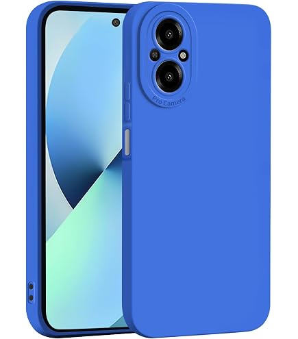 LENGRACE Cover per REALME C55 Morbida Silicone Custodia,Full Body Protettiva Case per REALME C55 Antiurto TPU Custodia-Blu navy