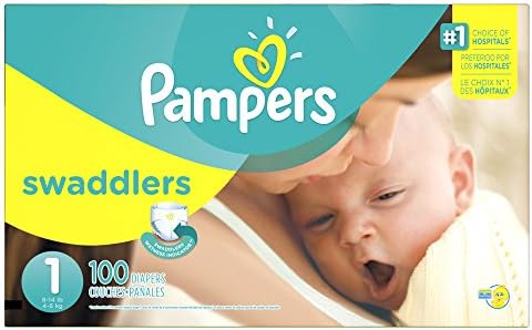 Pampers Swaddlers Size 1, 100 Diapers/Box. by Procter And Gamble