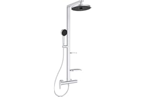 Ideal Standard - Alu+, Colonna doccia meccanica in alluminio, Miscelatore esterno, Matt Silver