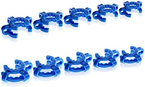REANICE BOX 10-PACK Plastic Keck Clips Ground joints 18.8mm Blue