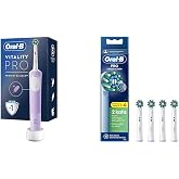 Oral-B Şarjlı/Elektrikli Diş Fır&ccedil;ası Vitality Pro Lila Koruma ve Temizlik + Oral-B Cross Action X-Filament Şarjlı Diş Fır&ccedil;ası