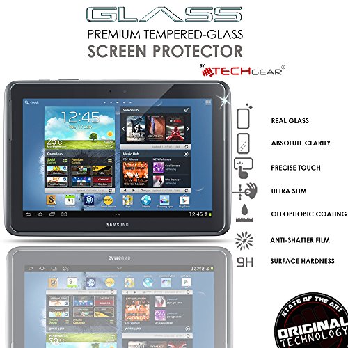 TECHGEAR® Samsung Galaxy Note 25,7 cm (GT-N8000 Serie) echtes Sekuritglas Displayschutzfolie Guard Cover - 2