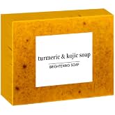 LOPHE Turmeric Face Soap, 100g Turmeric Soap for Face | Pleasant Scent, Soap with Natural Turmeric Granules, Soap Tablets for