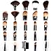 24 PCS WOOLEN LIGNEOUS BRUSHES SET + BROWN CASE