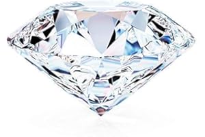 RRVGEM 2.00 Carat Beautiful Round Shape Original Certified Natural Cubic White Zircon/American White Diamond Stone Loose Gemstone For men and Women, Loose Gemstone, Cubic Zirconia