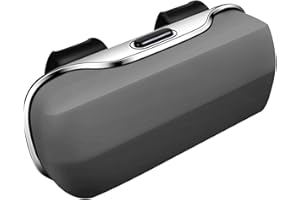 Oshhni Porte-Lunettes de Soleil pour Voiture, Étui à Lunettes en Plastique, Organisateur Auto Installation Clip-on Facile sans Outils, Design Compact, Compatible avec la Plupart des Véhicules, Gris