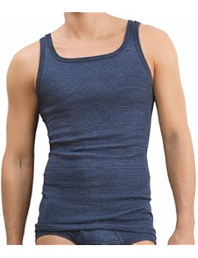 3er Pack - Ammann - Jeans - Herren Unterhemd - Sport-Jacke Feinripp mit hohem Baumwolle-Anteil Größe 5 - 12 -...