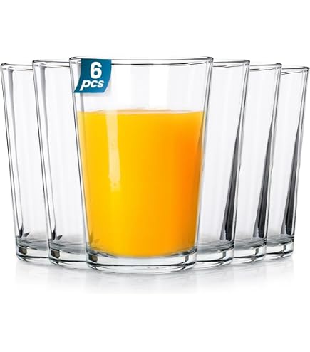 Montana Trend Trinkgläser 6er Set – 330 Ml, Stapelbar, Spülmaschinengeeignet, Longdrinkglas