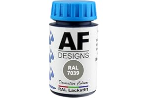 Alex Flittner Designs Lackstift RAL 7039 QUARZGRAU glänzend 50ml Holz Metall Möbel Bad Retuschierlack Reparaturlack