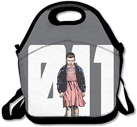 Stranger Things Eleven El Insulated Lunch Bag/ Backpack / Tote With Zipper, Carry Handle And Shoulder Strap For Adults Or Kids