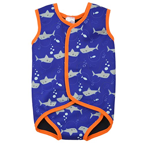 Splash About Babies Baby Wrap Neoprene Wetsuits - Shark Print, Medium