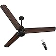 Polycab Silencio Mini 900mm 5-Star BLDC, Remote Ceiling fan for home | 55% Energy Saving, 100% Copper, High Speed, 25 Speed Setting, Reversable & Timer | 4-yr Warranty【Walnut Wood】