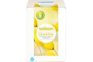 5 Liter Kanister Sodasan, Zitrone & Olive Flüssigseife - Öko - Flüssigseife mit Bio-zertifiziertem Olivenöl, natürlicher Duft durch reine ätherische Öle