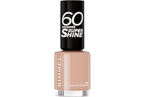 RIMMEL LONDON RIMMEL 60 Seconds Super Shine Smalto, Smalto asciugatura rapida, Colore vibrante, A lunga tenuta, 8 m, Block 708
