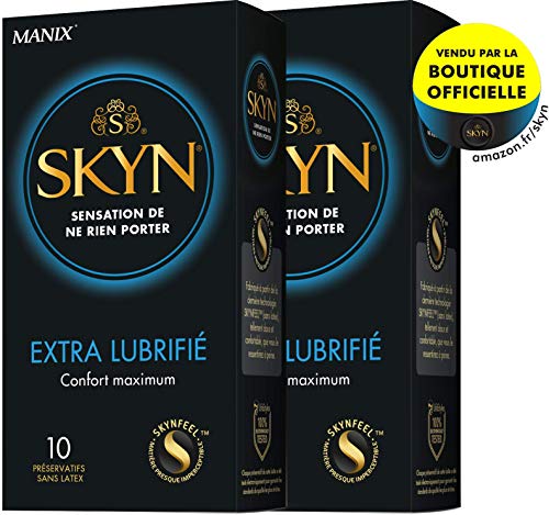 SKYN EXTRA LUBRIFIE - 10 préservatifs Extra Lubrifiés - Lot de 2