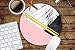 Produktbild Rosa Marmor Geo Print Kreis Mauspad – Mousepad – Coworker Lehrer Geschenk