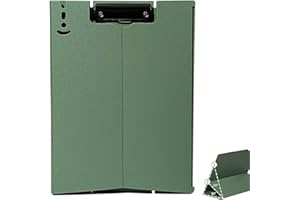 ZMREN Porte Bloc A4 Avec Pince, Porte bloc en plastique format lettre standard A4, Peut se tenir, pour infirmières étudiants, bureau 31,5 cm x 23 cm - Vert