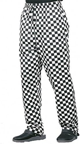 Chefs Catering Check Trousers Unisex 2XL/ XXL Black Check