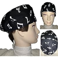Chirurgische Kappe. Noten für kurze Haare. Frau und Mann, Chirurg, Zahnarzt, Tierarzt, Koch, etc. Handtuch auf der Stirn, verstellbarer Spanner auf der Rückseite. Handmade
