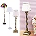 Produktbild FLAMEER 3pcs 1:12 Puppenhaus Miniatur Möbel LED Stehlampe Licht Mit Lampenschirm Spielzeug