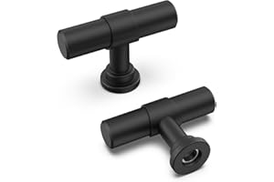 LONTAN LONTON 10 Stück Möbelknöpfe Schwarz Schrankknöpfe Vintage Runde Küchengriffe Moderne