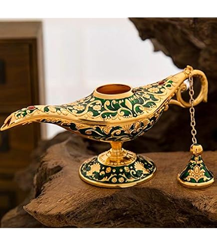LAMPE MAGIQUE ALADDIN lampe à pétrole en laiton brûleur d'encens