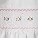 Baby Girls White Hand Smocked Hand Embroidered Pure Cotton 3 Months Babygrow.